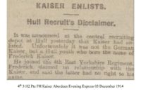 4th 3182 Pte FH Kaiser Aberdeen Evening Express 03 December 19141.jpg